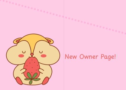 Cute hamster with strawberry